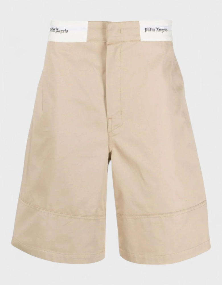 Sartorial Waistband Shorts Beige  Off White