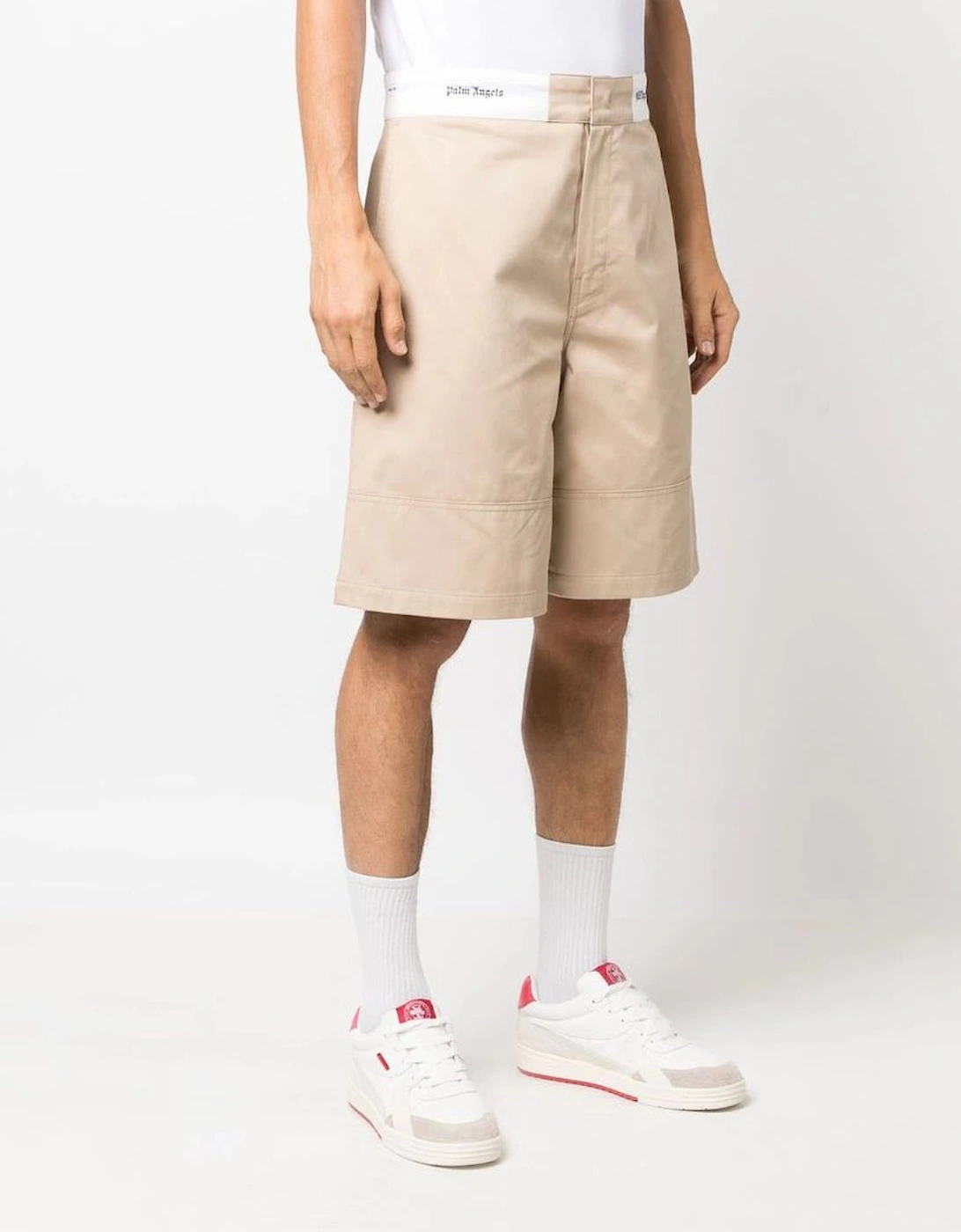 Sartorial Waistband Shorts Beige  Off White