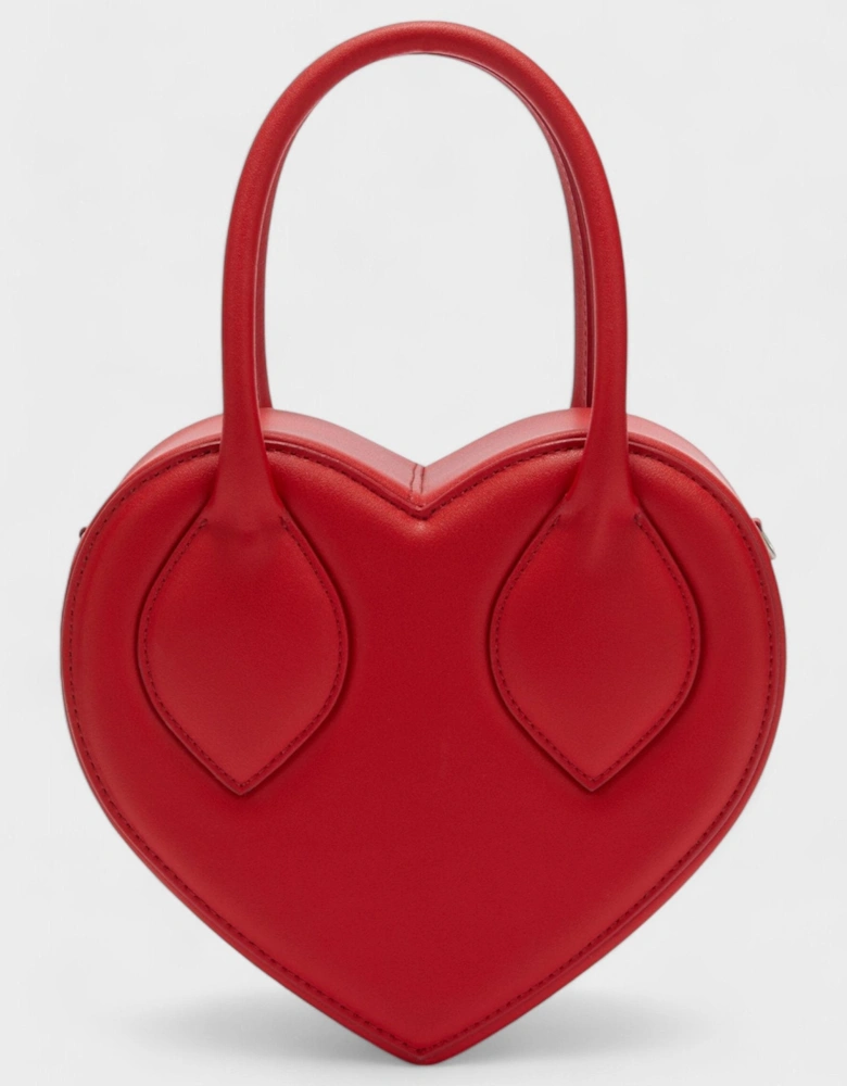 Heart Top Handle bag Red