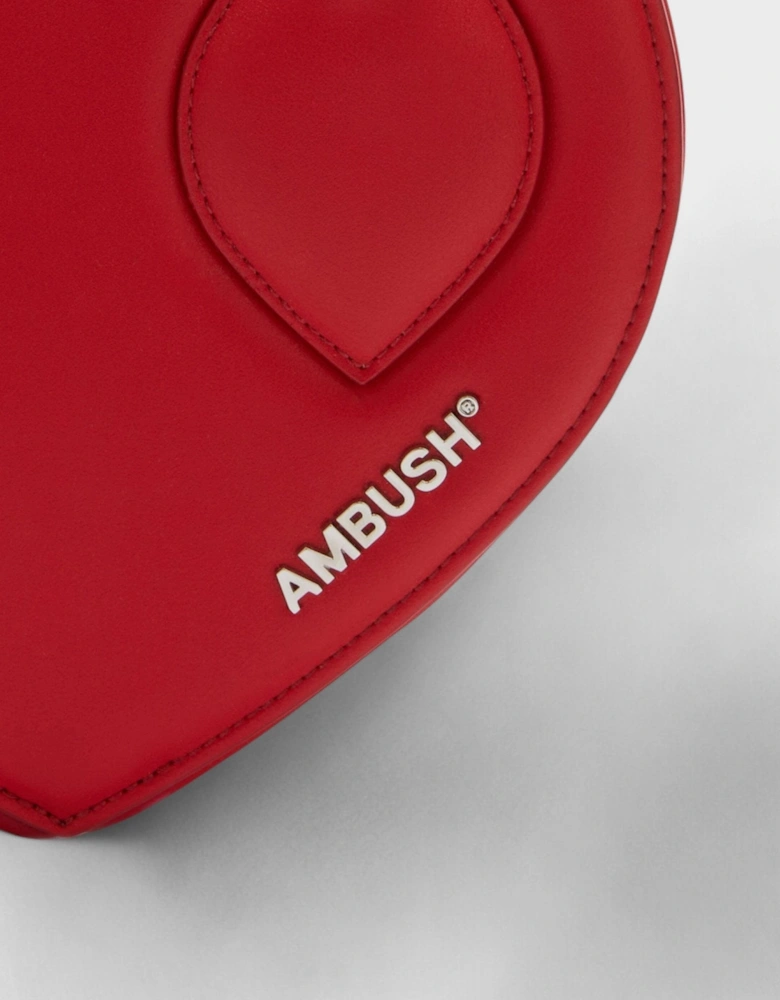 Heart Top Handle bag Red