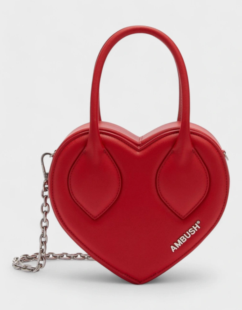 Heart Top Handle bag Red