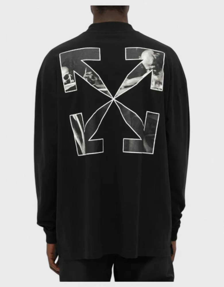 Caravag Arrow Over Mockneck Black/White