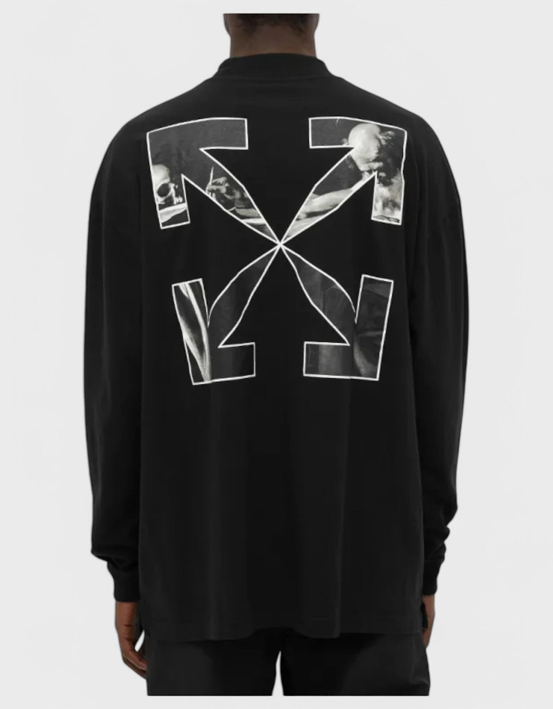 Caravag Arrow Over Mockneck Black/White