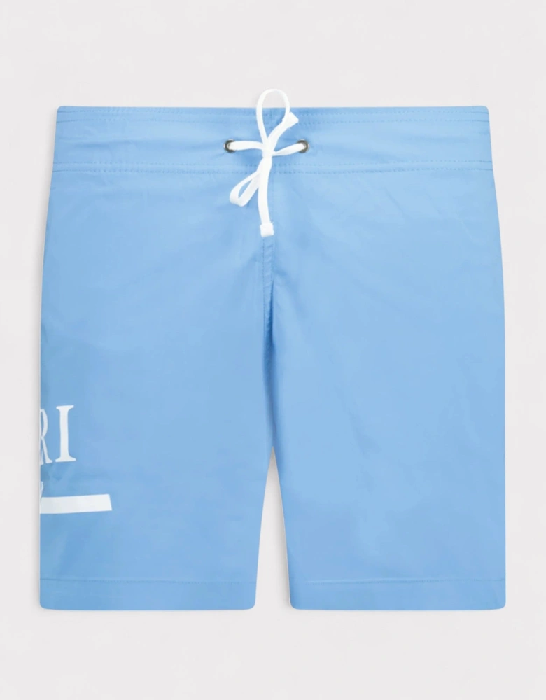 MA Bar Logo Swim Trunks Carolina Blue