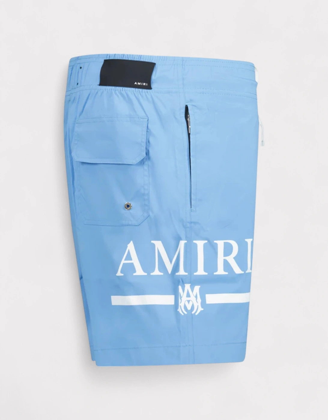MA Bar Logo Swim Trunks Carolina Blue