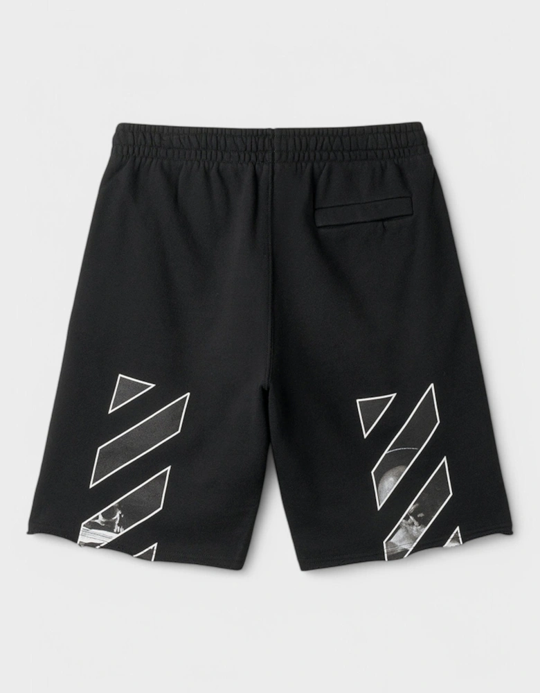 Caravaggio Diag Sweatshorts Black/White