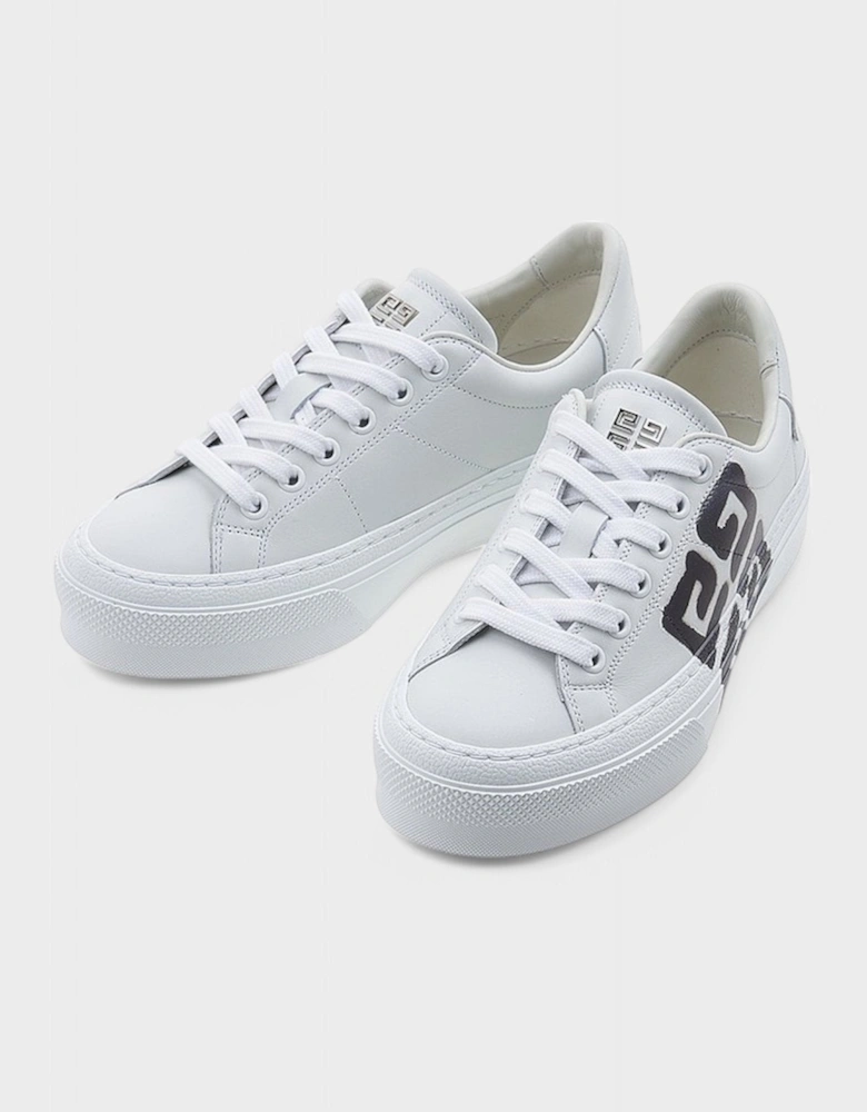 City Sport Lace-Up Sneaker White/Black