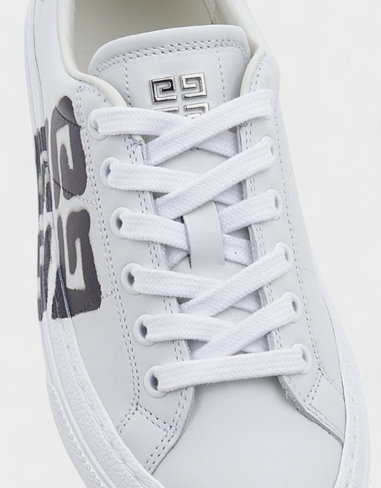 City Sport Lace-Up Sneaker White/Black