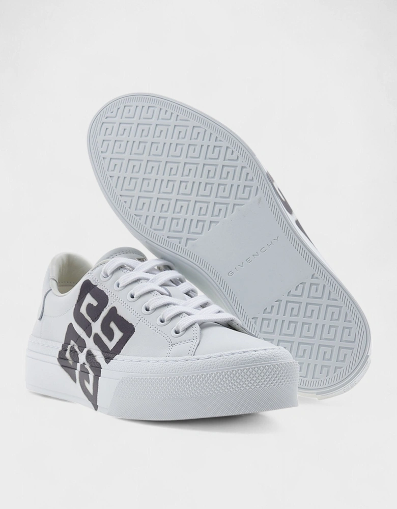 City Sport Lace-Up Sneaker White/Black