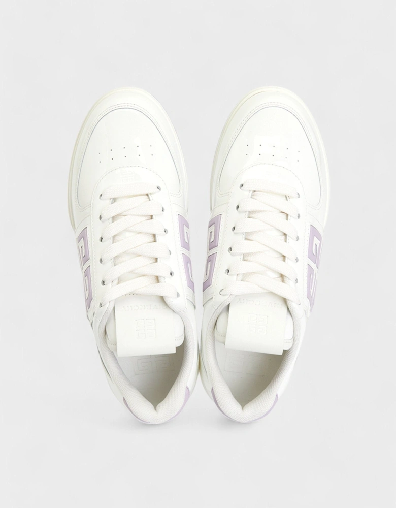 G4 Low-Top Sneakers White/Lilac