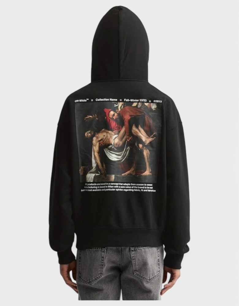 Caravaggio Deposition Print Oversized Hoodie Black/Multi