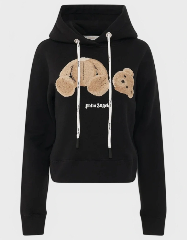 Women'S Teddy Bear Logo Hoodie Black/Brown