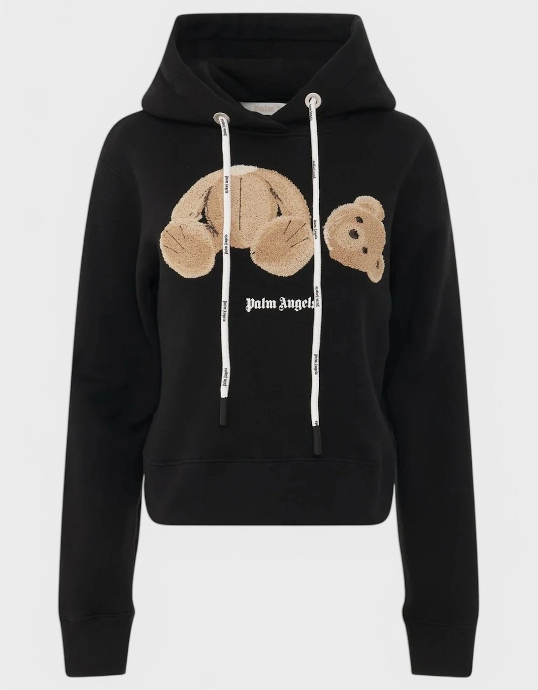 Women'S Teddy Bear Logo Hoodie Black/Brown, 5 of 4