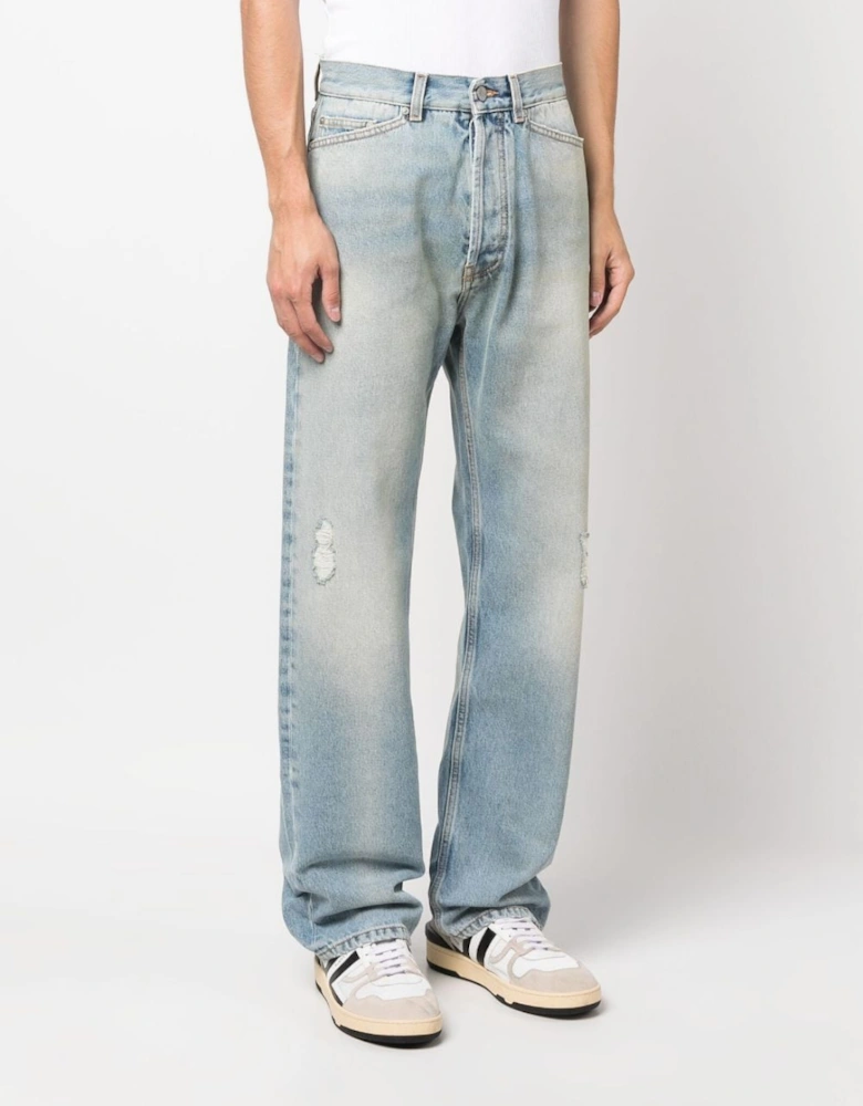 Pa Monogram Loose Denin Light Blue