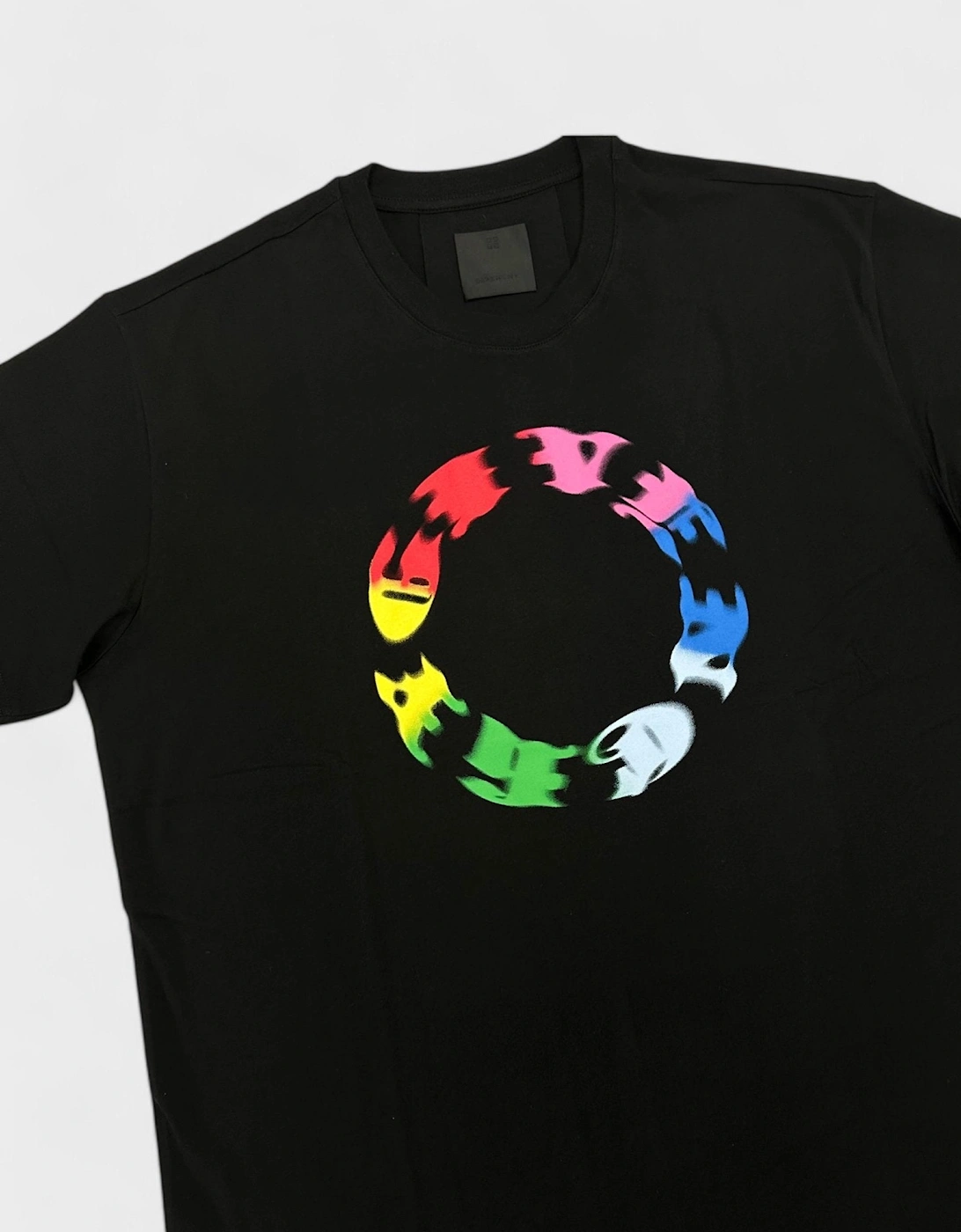 Oversized Fit Circle T-Shirt Black