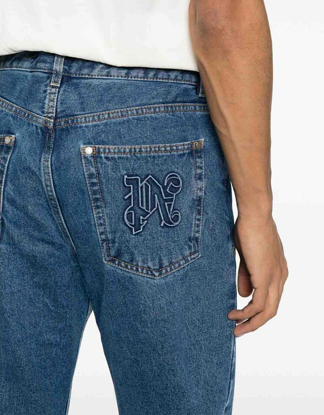 Monogram Workwear Denim Jeans Blue