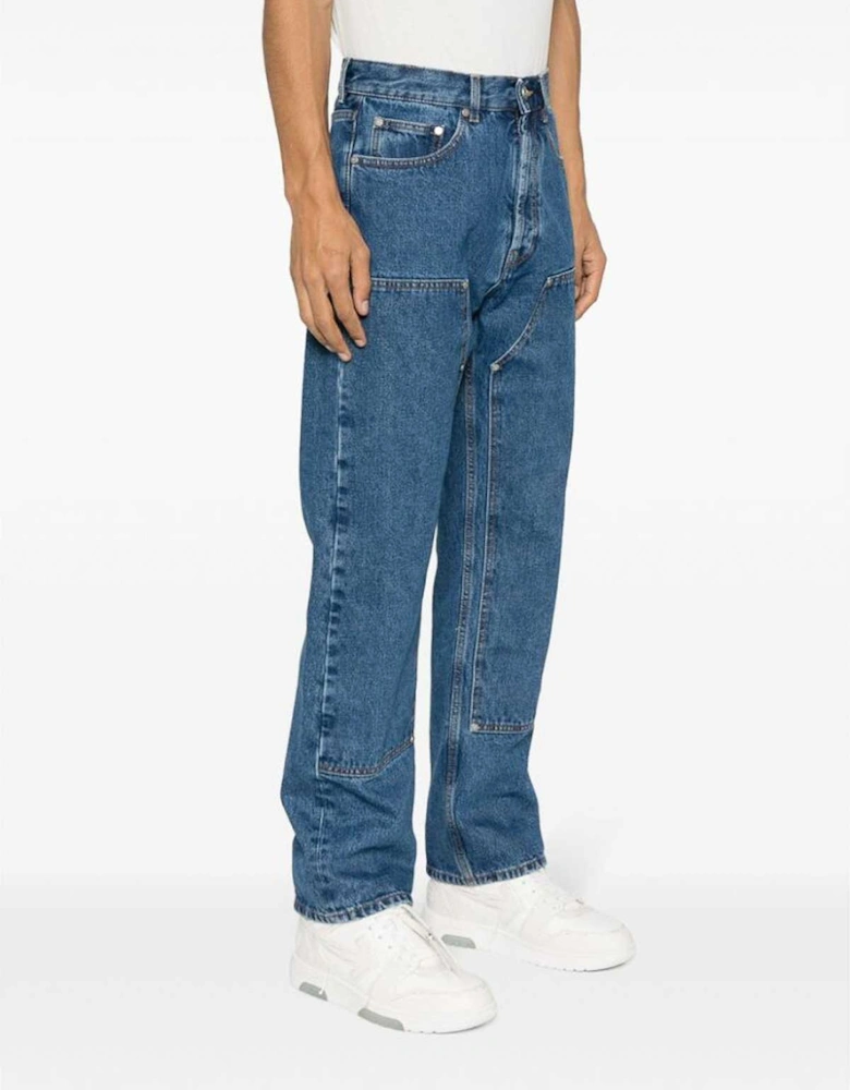 Monogram Workwear Denim Jeans Blue