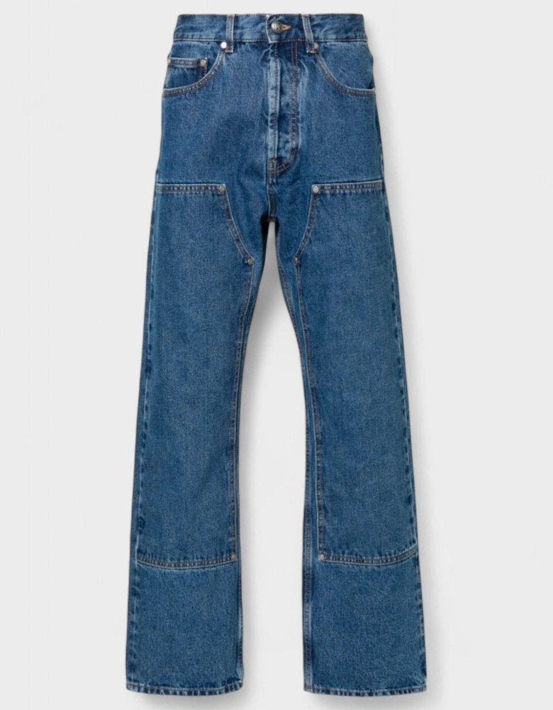 Monogram Workwear Denim Jeans Blue