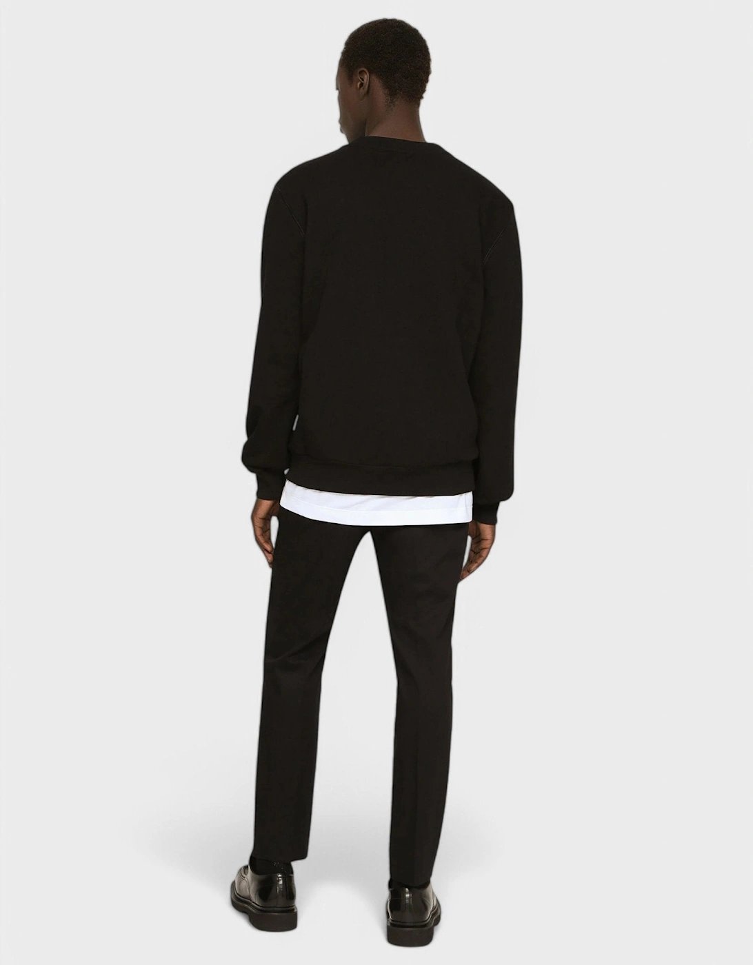 Jersey Sweatshirt DG Embroidery Black