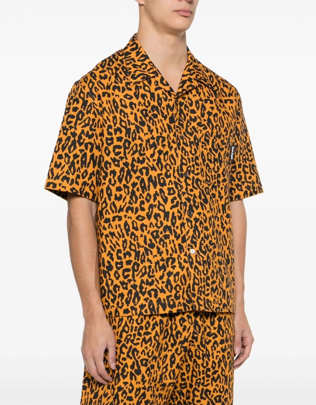 Cheetah Bowling Shirt Orange