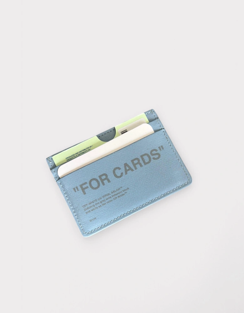 Paris Quote Card Holder Light Blue
