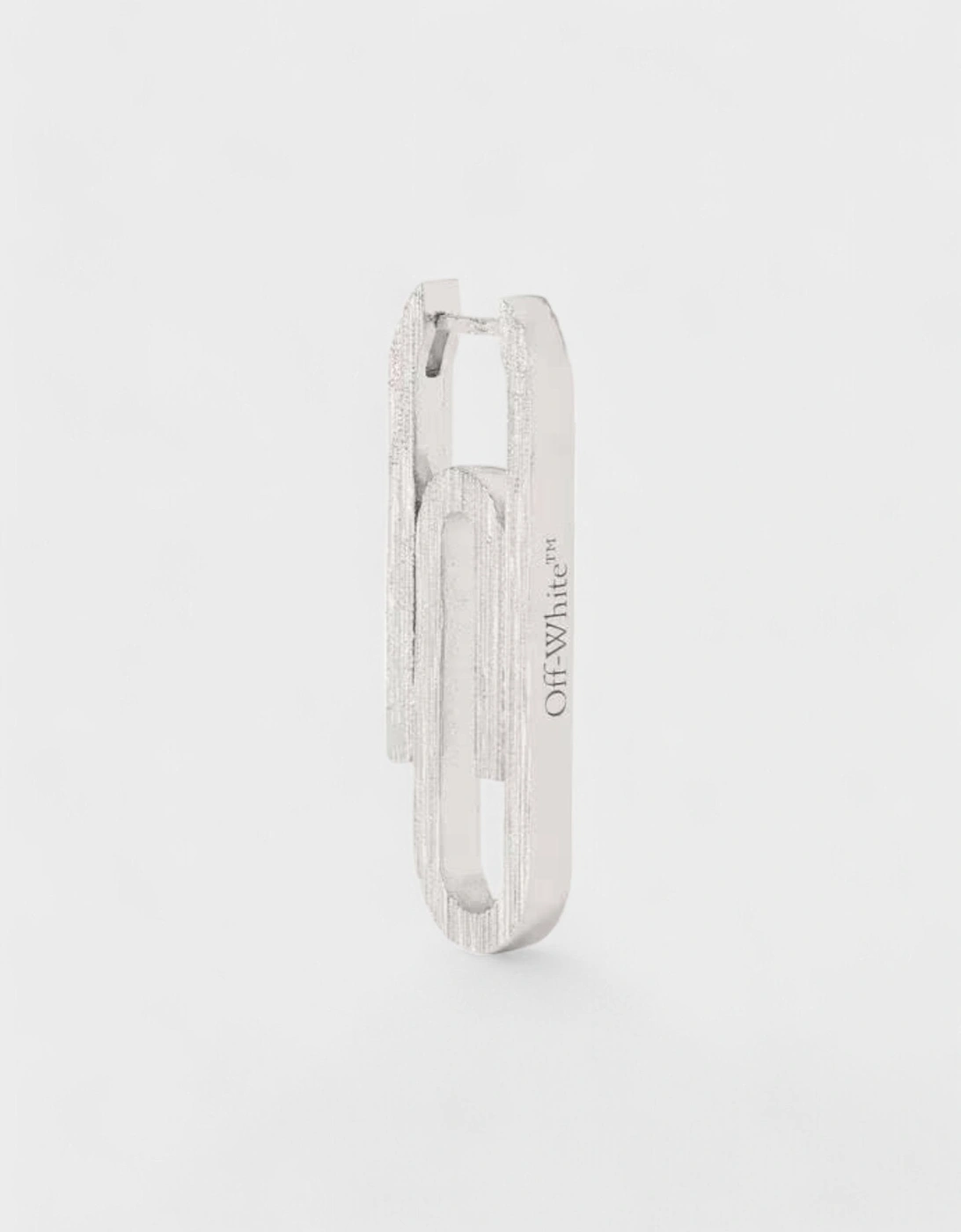 Textured Paperclip Mono Earring, 2 of 1