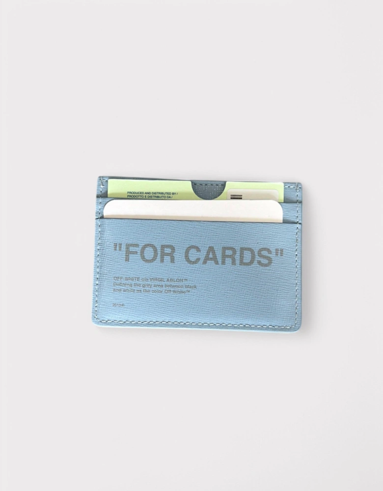 Paris Quote Card Holder Light Blue