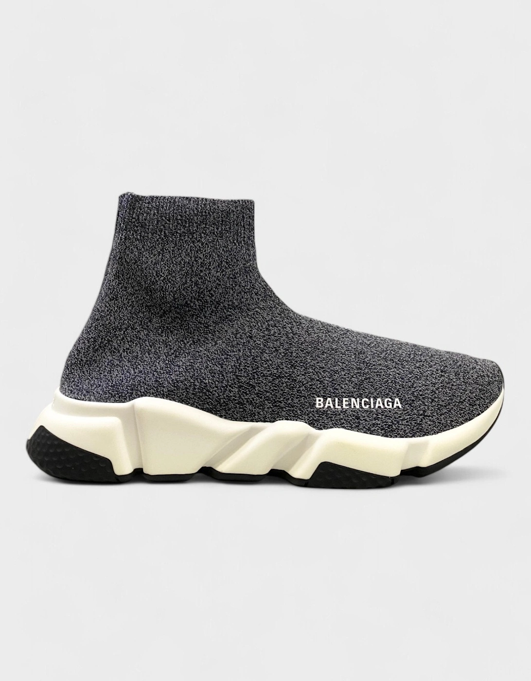 Speed Knit Sneakers Black Grey, 7 of 6