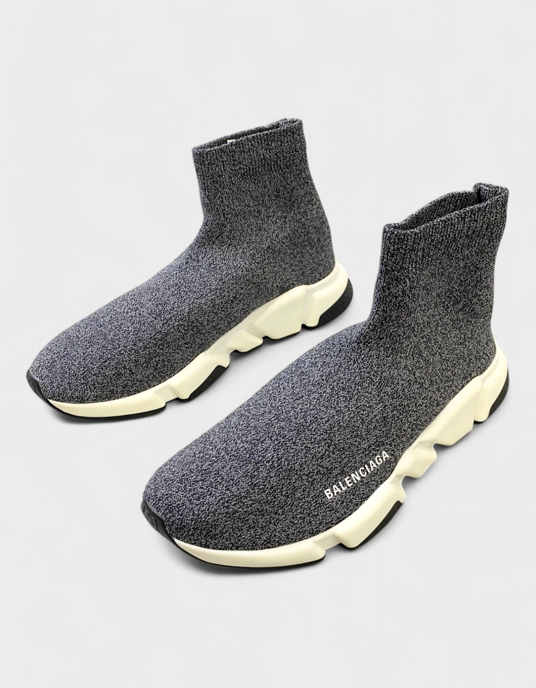 Speed Knit Sneakers Black Grey