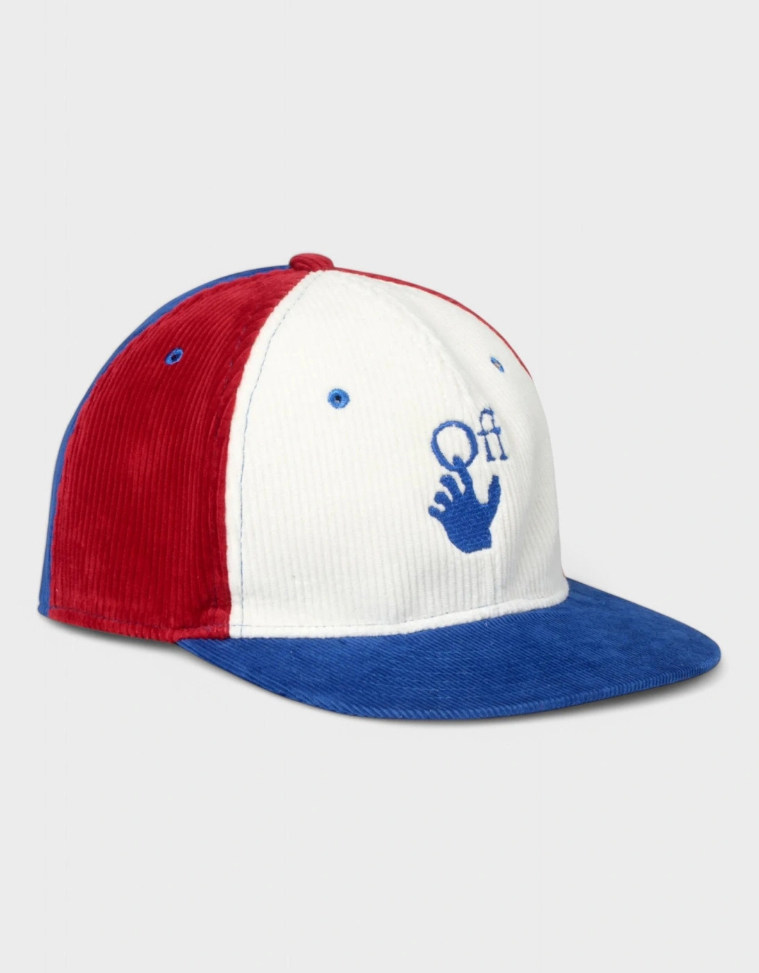 OFF-WHITE Men's Snapback Cap Blue White Red - Size: ONE size,