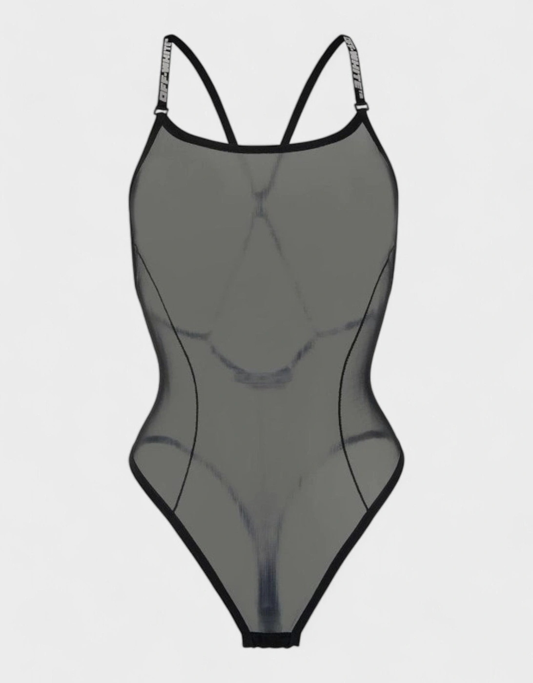 Off White Logo Band Mesh Crossed Body Black, 4 of 3
