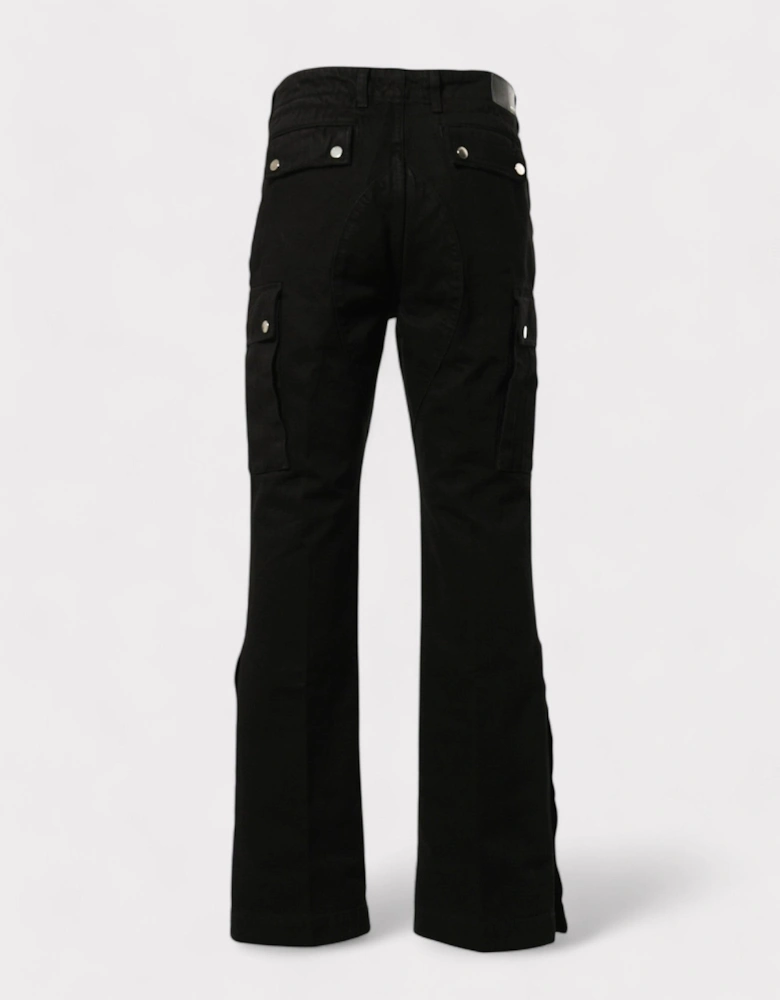 M65 Kick Flare Cargos Black