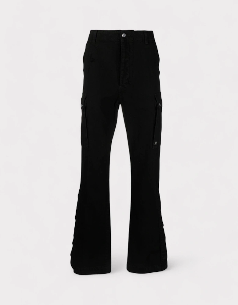 M65 Kick Flare Cargos Black