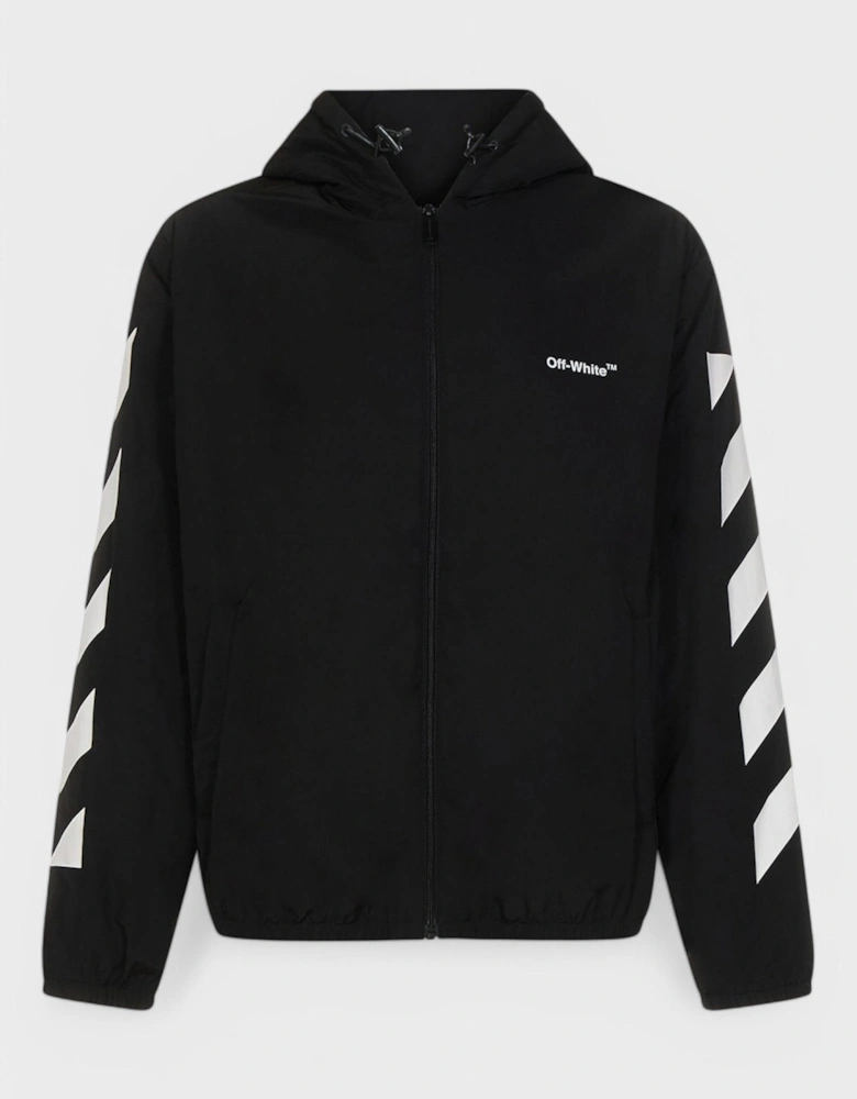 Diag Light Padded Puffer Black/White