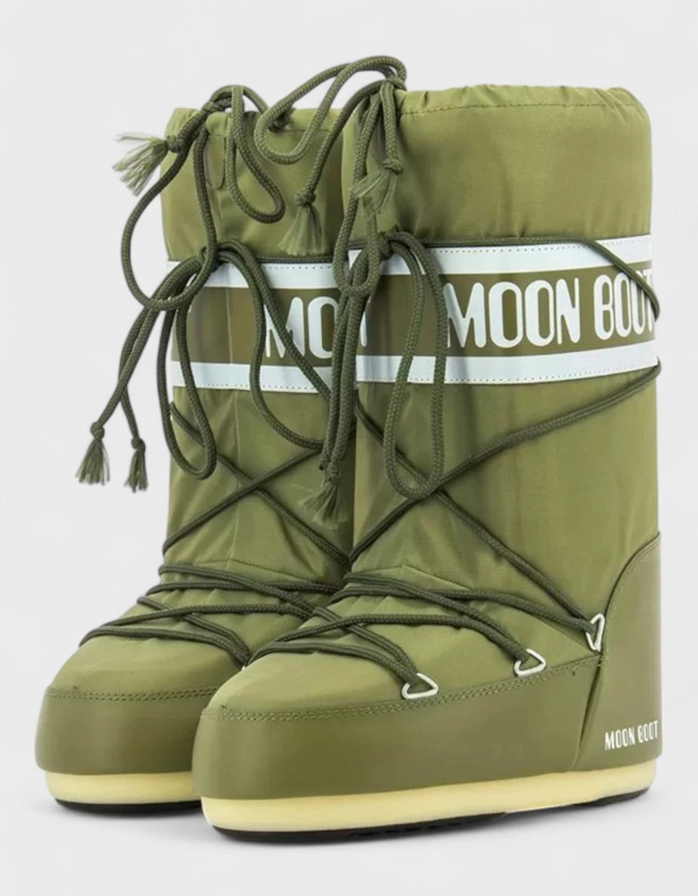 Moon Boot Icon Nylon Khaki Green