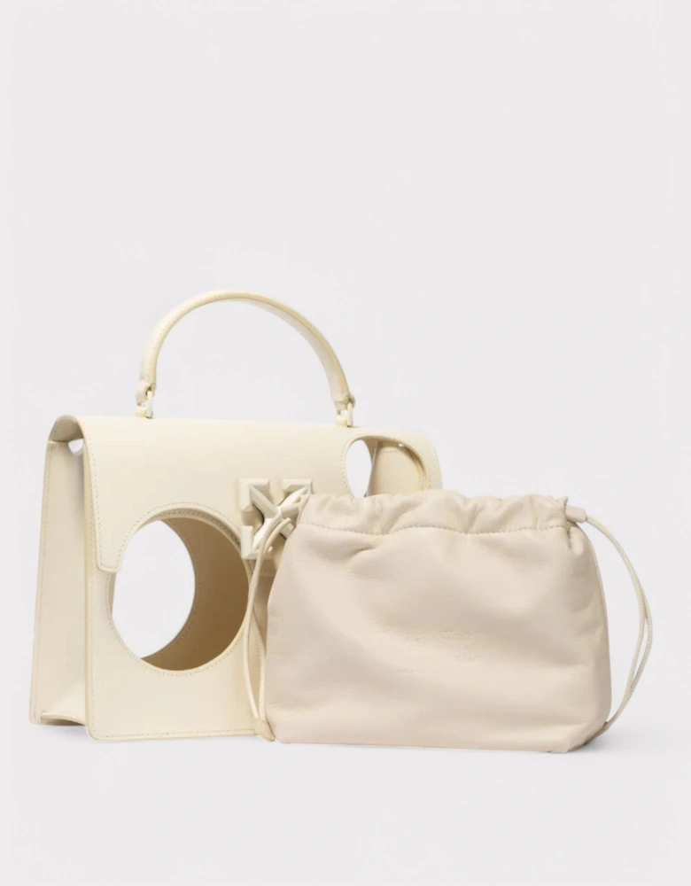 Off White Jitney 2.8 Meteor Holes Bag Beige
