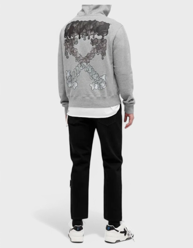 Black Marker Slim Hoodie 'Melange Grey'