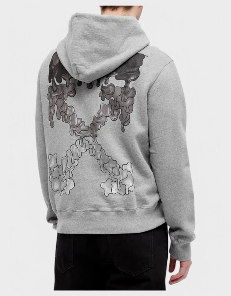 Black Marker Slim Hoodie 'Melange Grey'