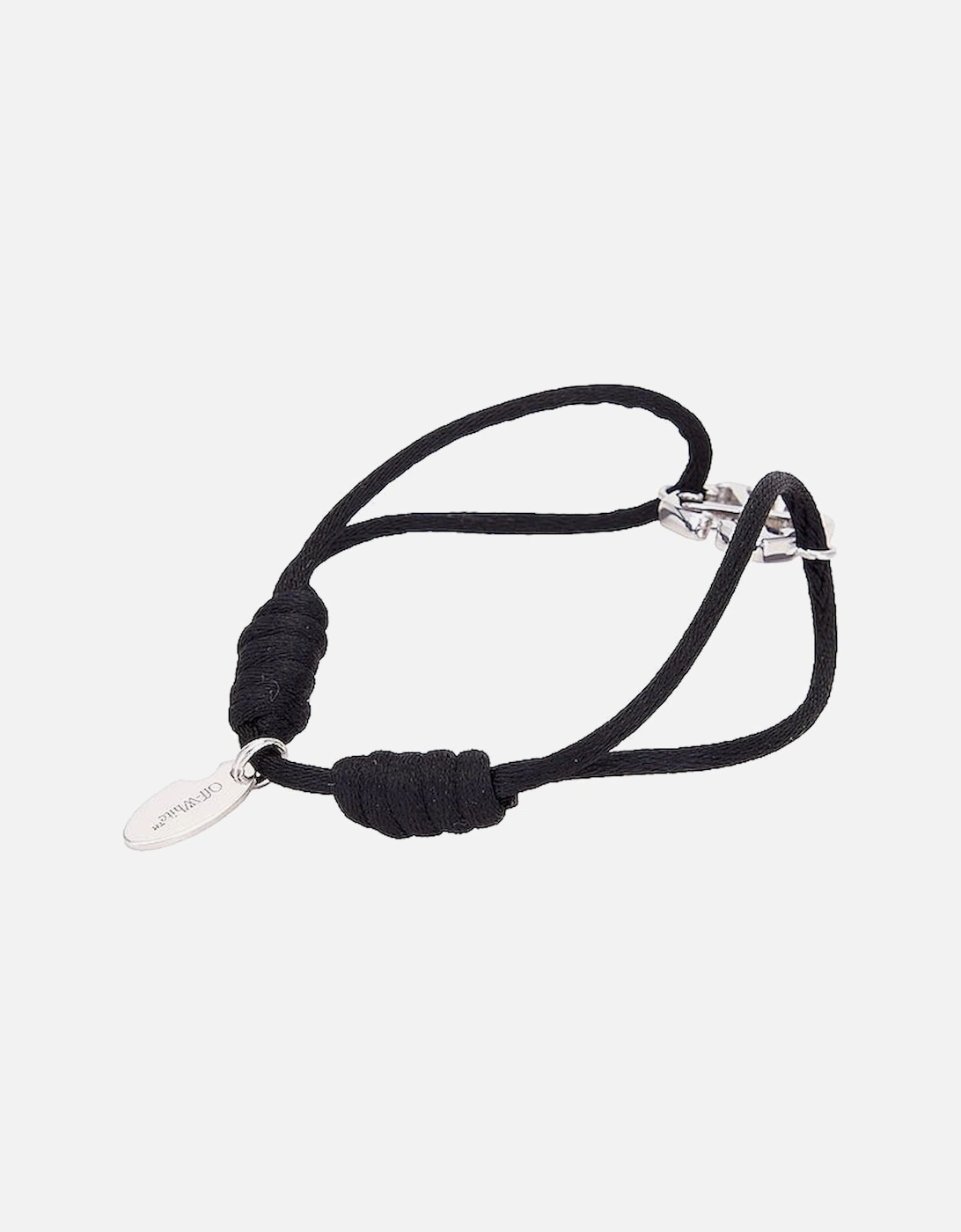 Arrow Chord Bracelet Silver Black