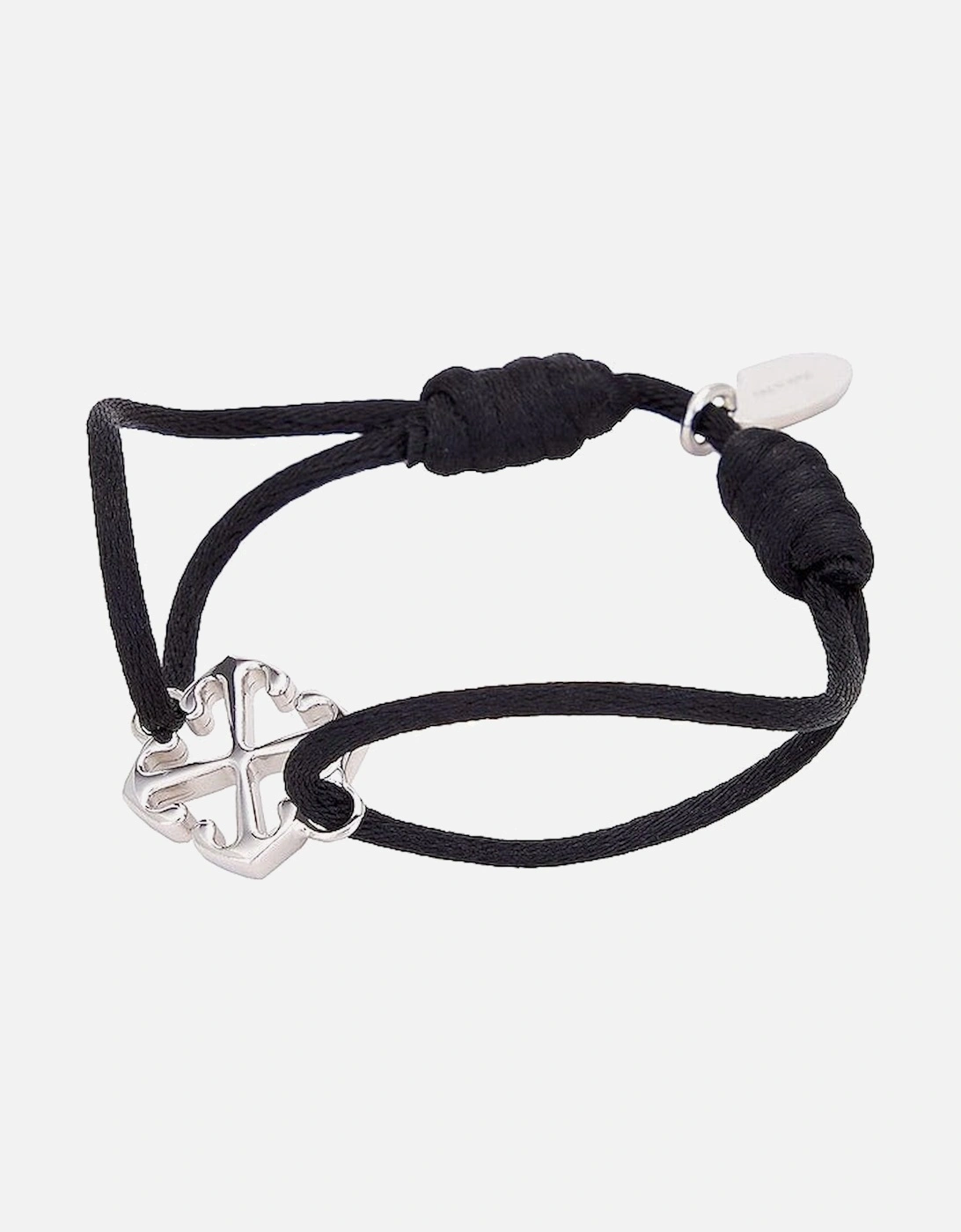 Arrow Chord Bracelet Silver Black, 3 of 2