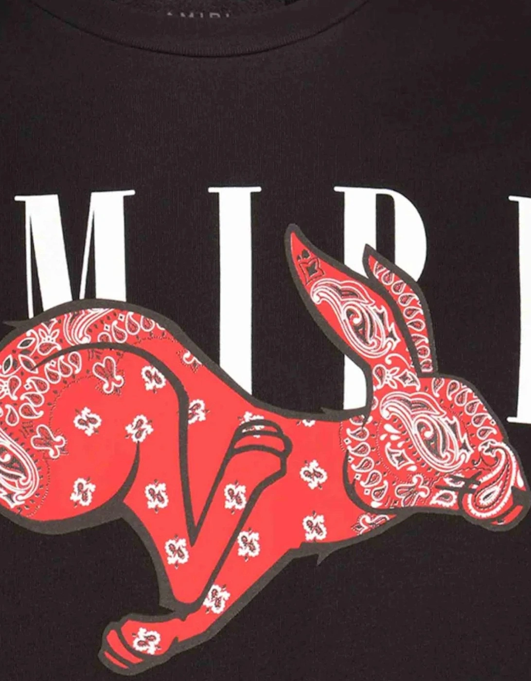 CNY Bandana Rabbit Logo Tee Black