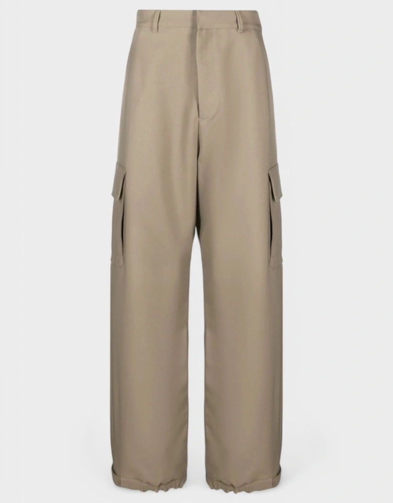 Emblem Drill Cargo Pant 'Beige/Beige'