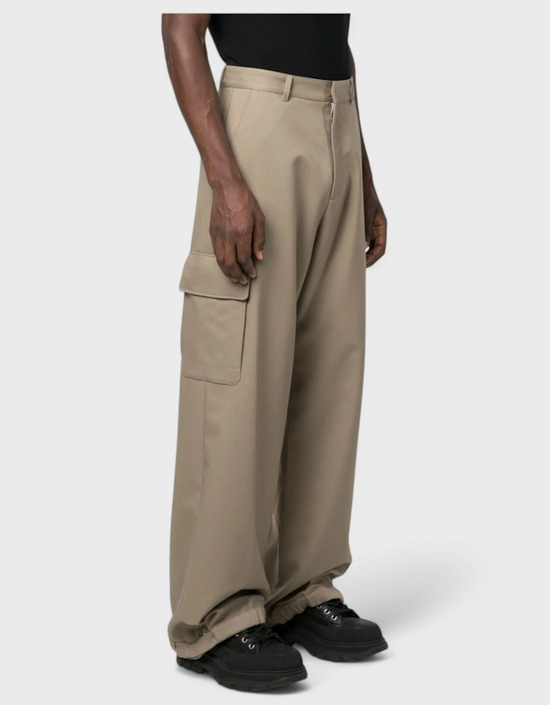 Emblem Drill Cargo Pant 'Beige/Beige'