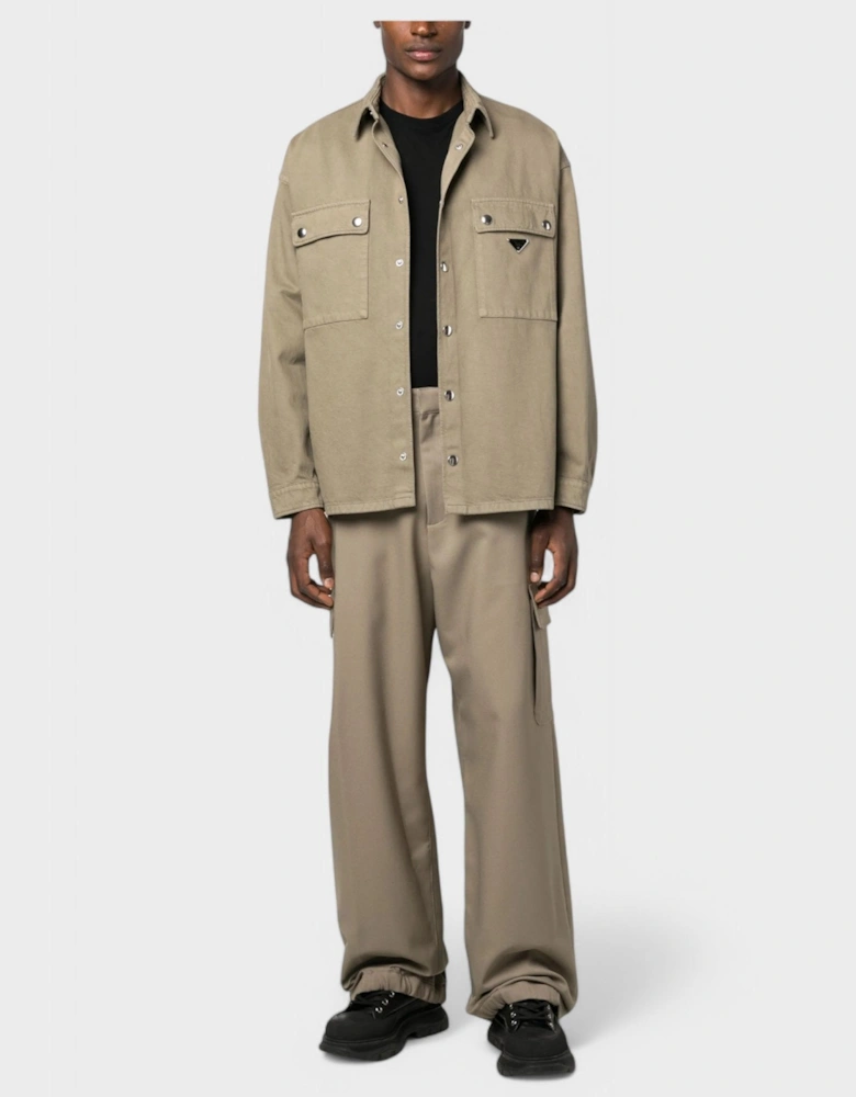 Emblem Drill Cargo Pant 'Beige/Beige'