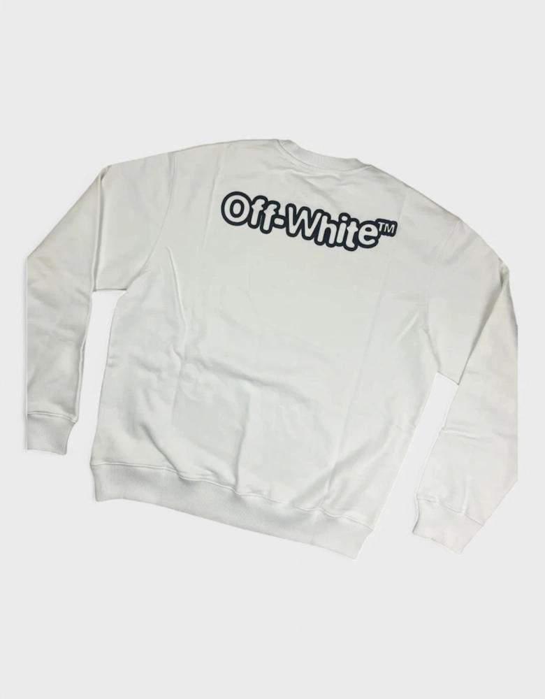 Tm Logo Print Crewneck White/Black