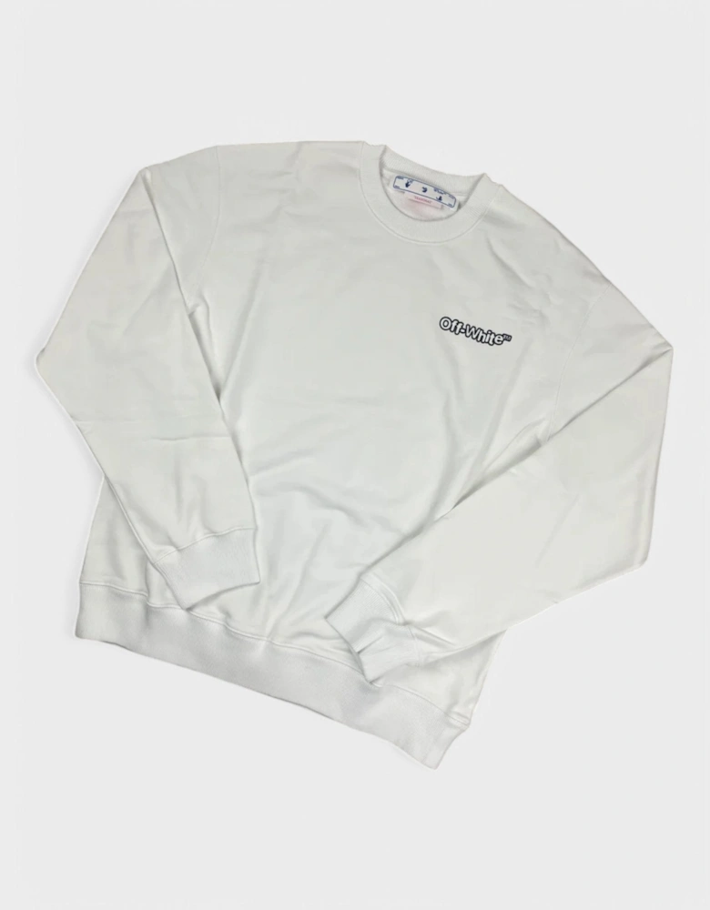 Tm Logo Print Crewneck White/Black