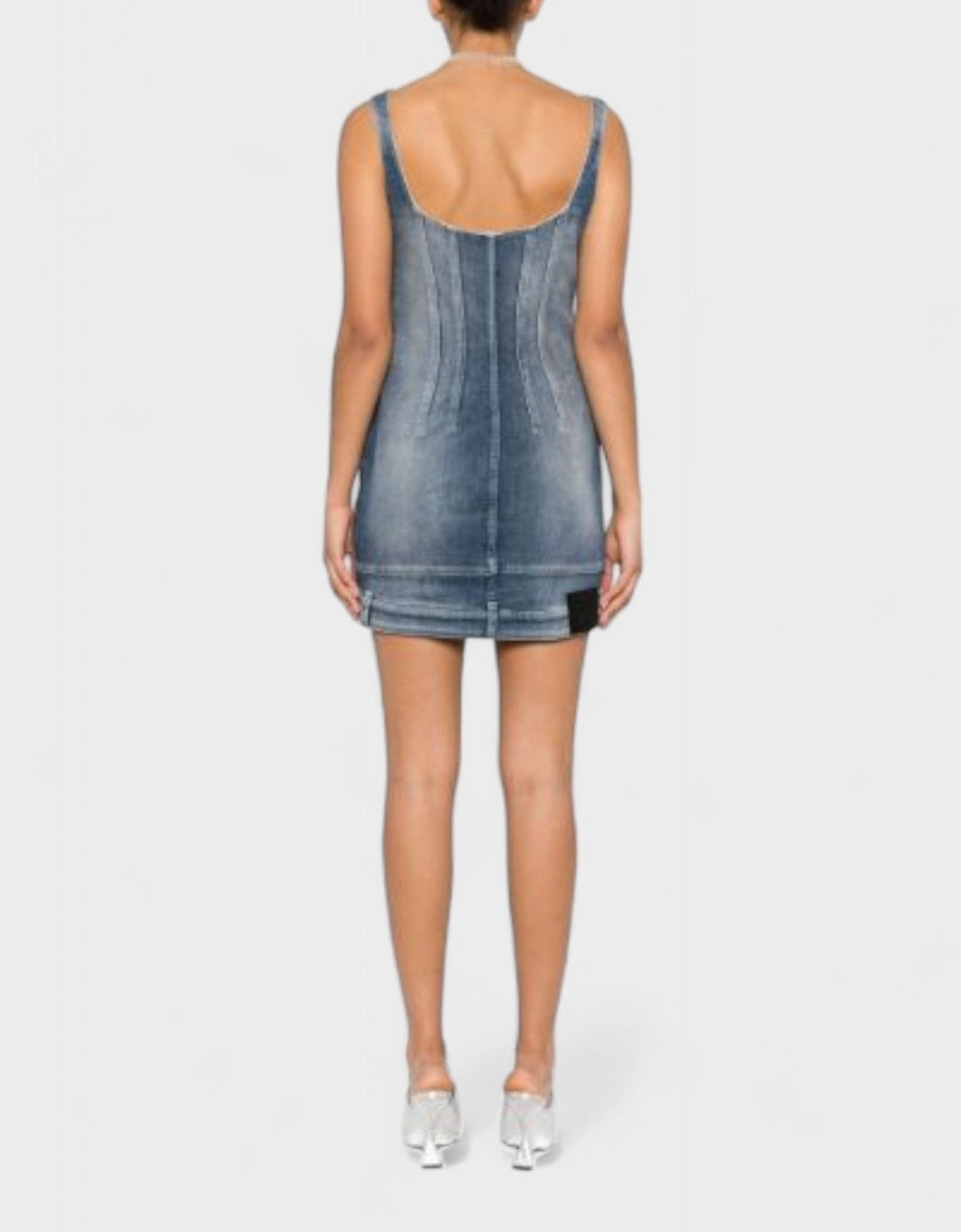 Upside Down Bustier Dress Blue