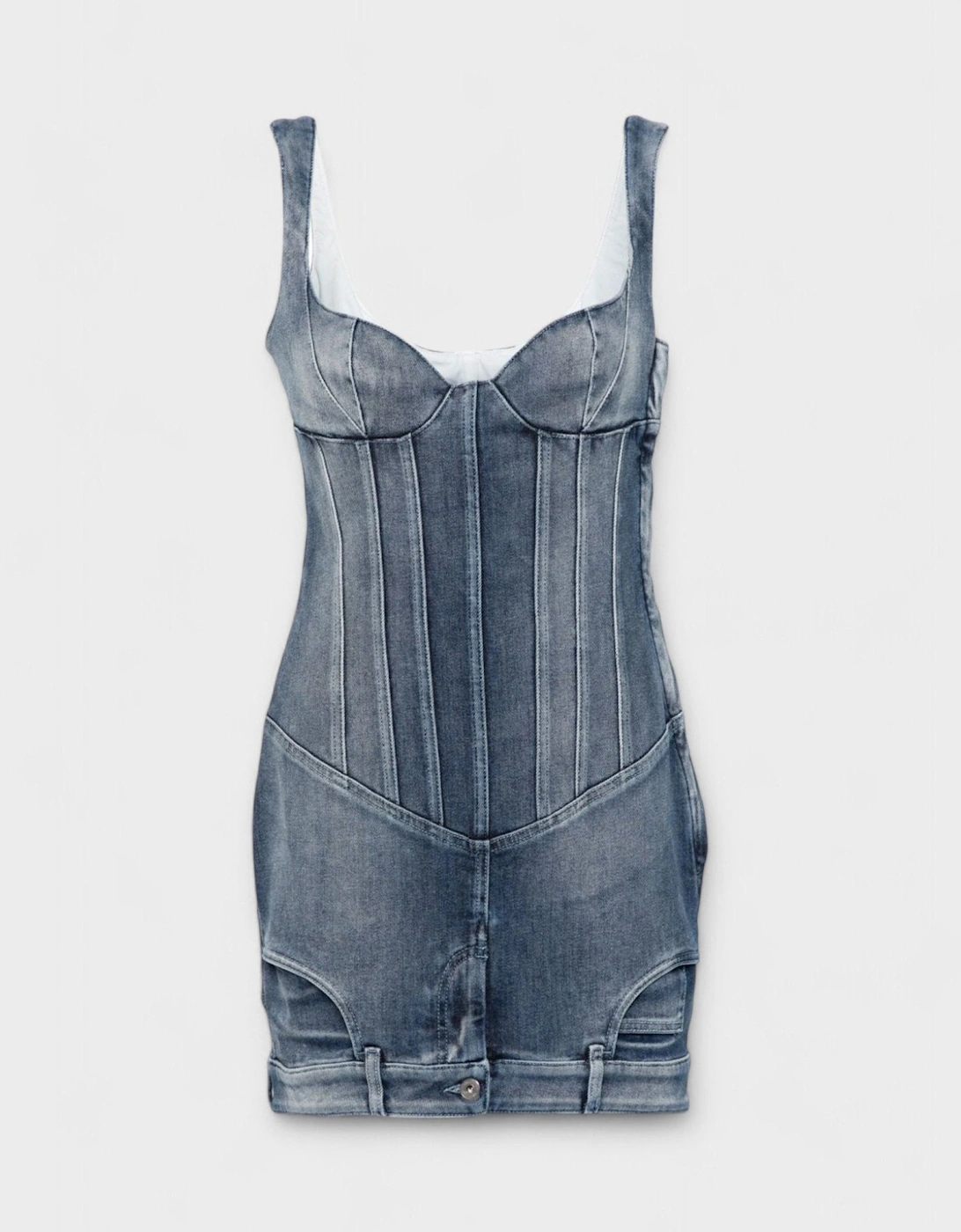 Upside Down Bustier Dress Blue, 4 of 3