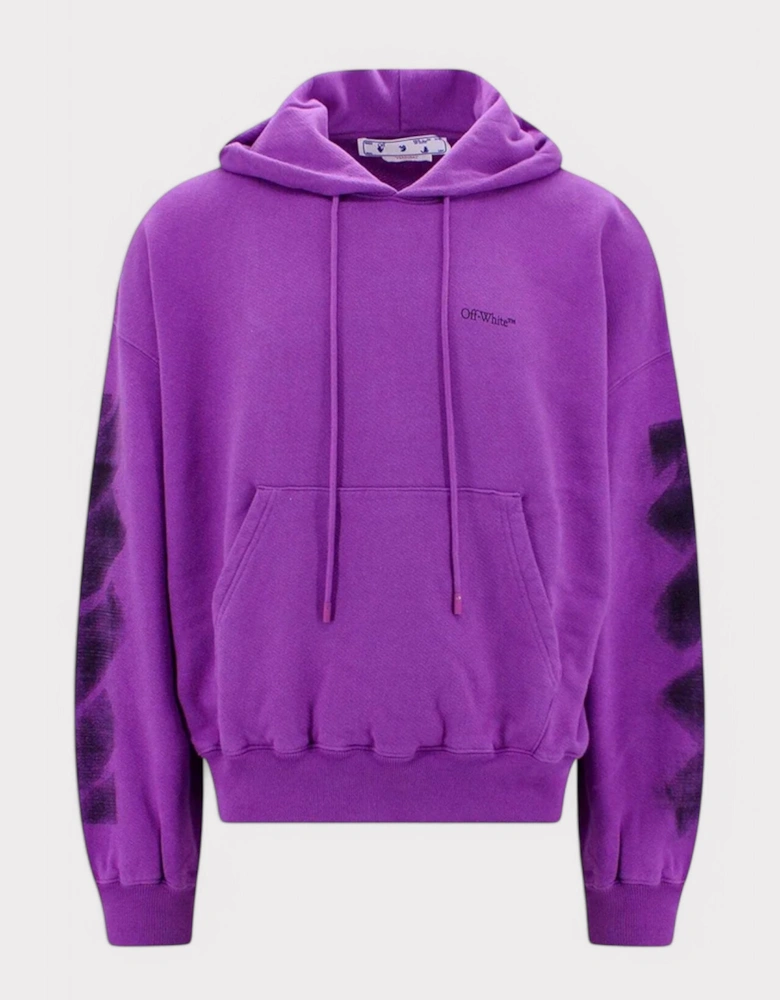 Jumbo Arrow Boxy Hoodie Orchid
