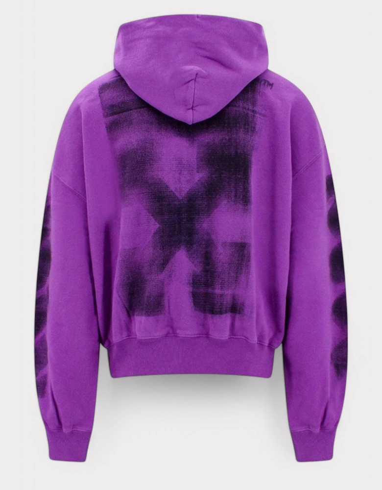 Jumbo Arrow Boxy Hoodie Orchid
